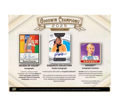 2025 Upper Deck Goodwin Champions Hobby 16-Box Case