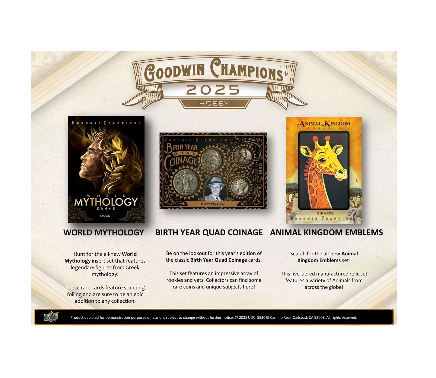 2025 Upper Deck Goodwin Champions Hobby 16-Box Case