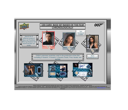 2025 Upper Deck James Bond No Time to Die Hobby 12-Box Case