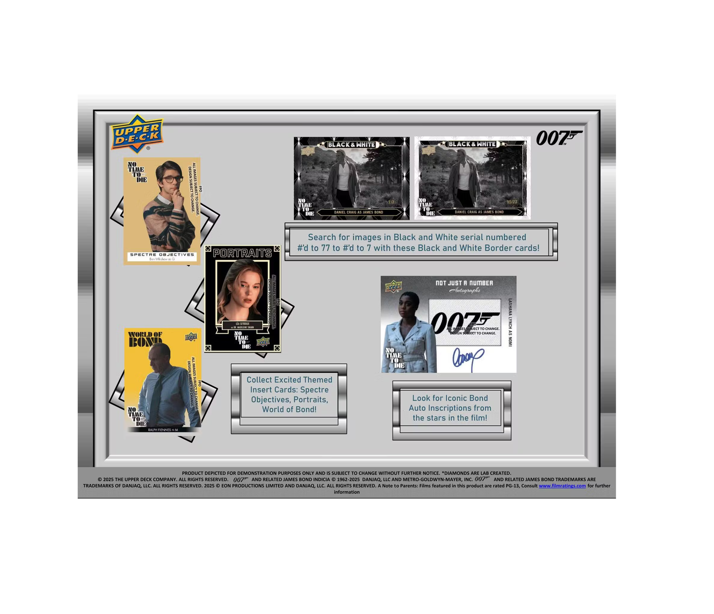 2025 Upper Deck James Bond No Time to Die Hobby 12-Box Case