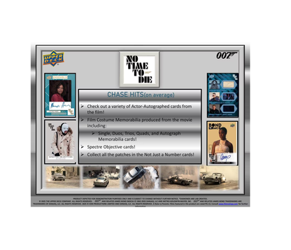 2025 Upper Deck James Bond No Time to Die Hobby 12-Box Case