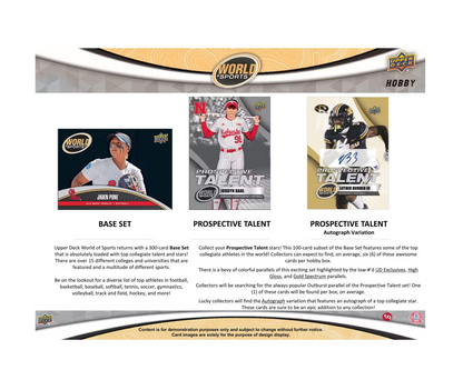 2025 Upper Deck World of Sports Volume 1 Multisport Hobby 12-Box Case