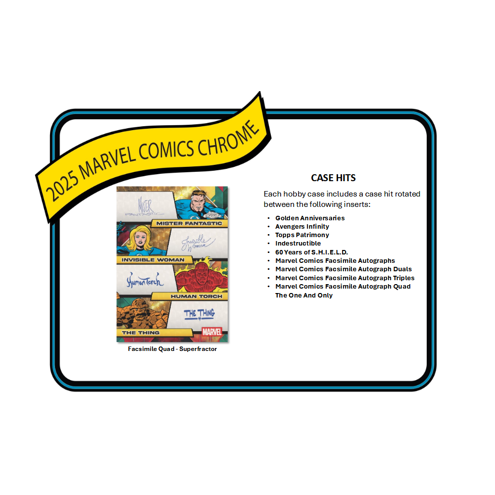 2025 Topps Marvel Chrome Blaster 40-Box Case