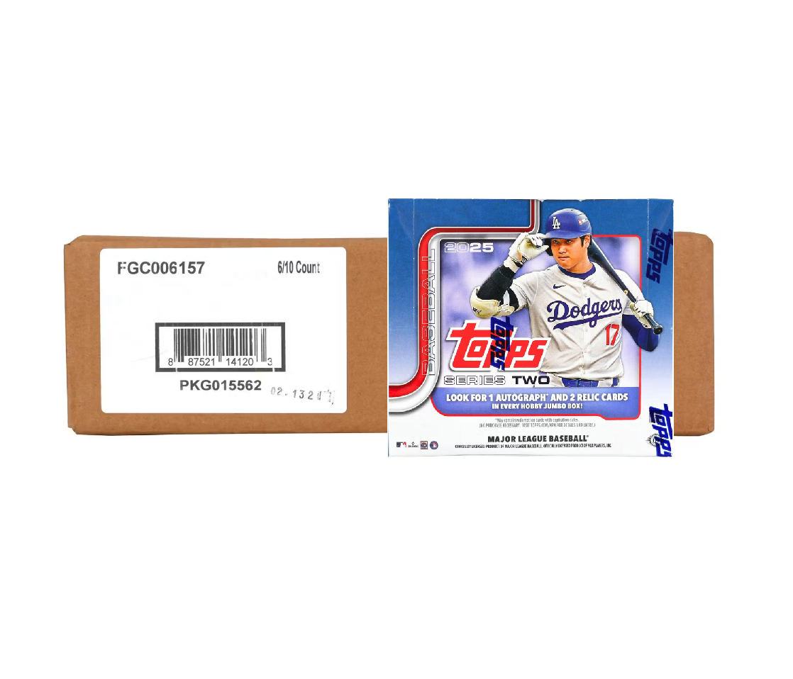 2025 Topps Series 2 Baseball Hobby Jumbo 6-Box Case
