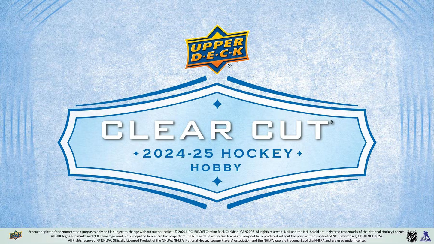 2024-25 Upper Deck Clear Cut Hockey Hobby 15-Box Case