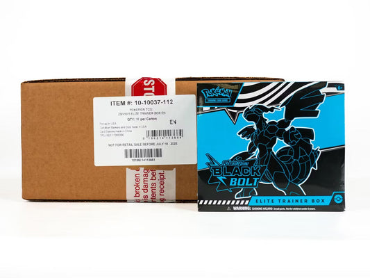 Pokemon Scarlet & Violet: Black Bolt Elite Trainer 10-Box Case