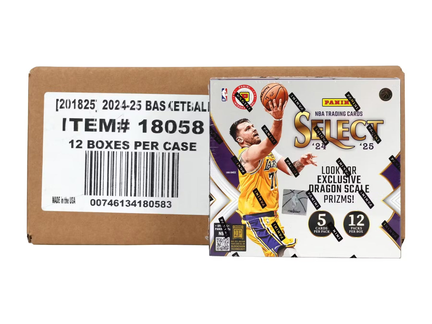 2024-25 Panini Select Basketball International Hobby 12-Box Case