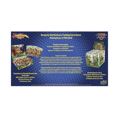 Neopets Battledome TCG Champions of Meridell Booster 12-Box Case