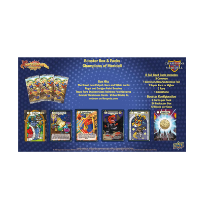 Neopets Battledome TCG Champions of Meridell Booster 12-Box Case